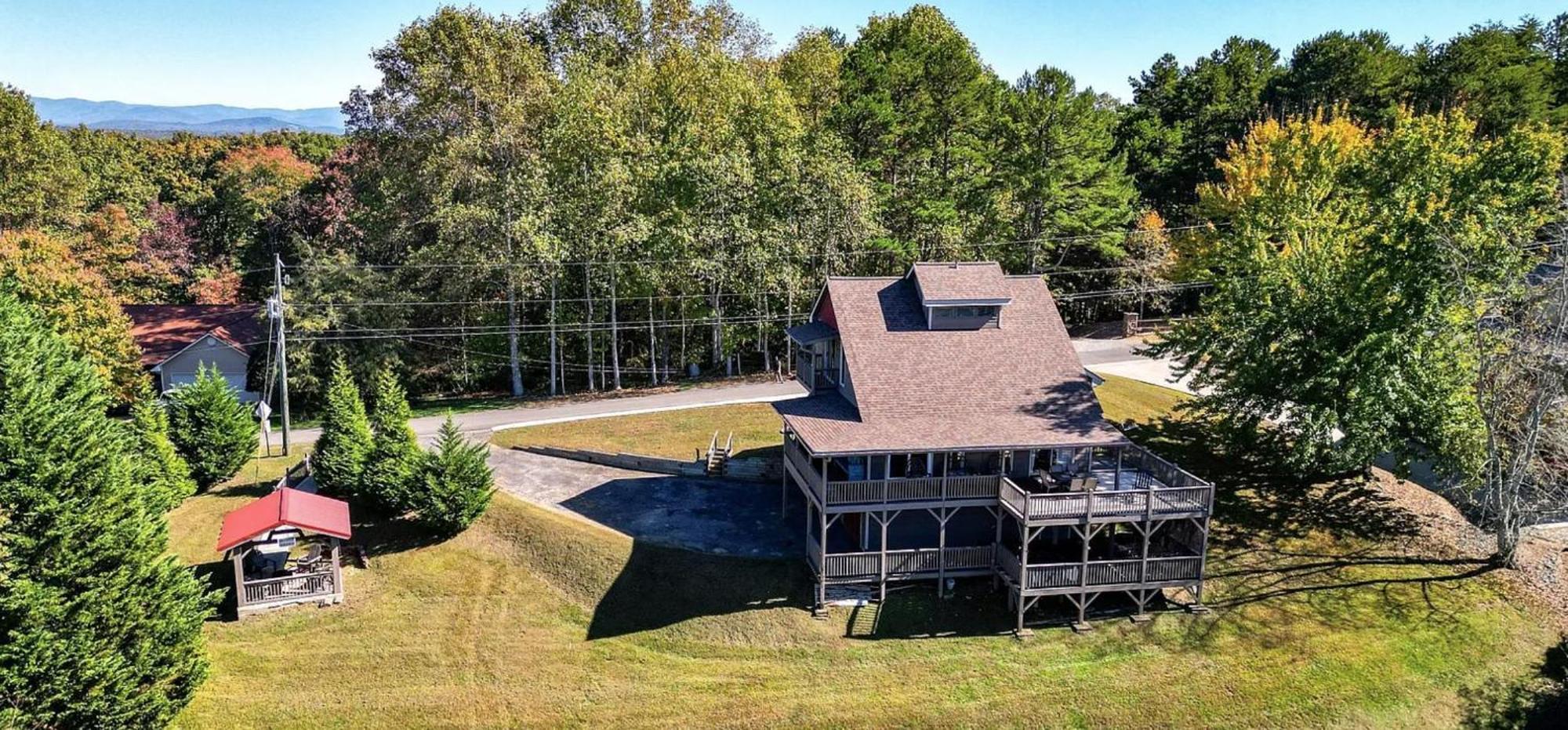 Birds Eye Cabin - Sunset & Starry Retreat Pet Friendly W Private Hottub, Fire Pit And Game Room Ellijay Luaran gambar